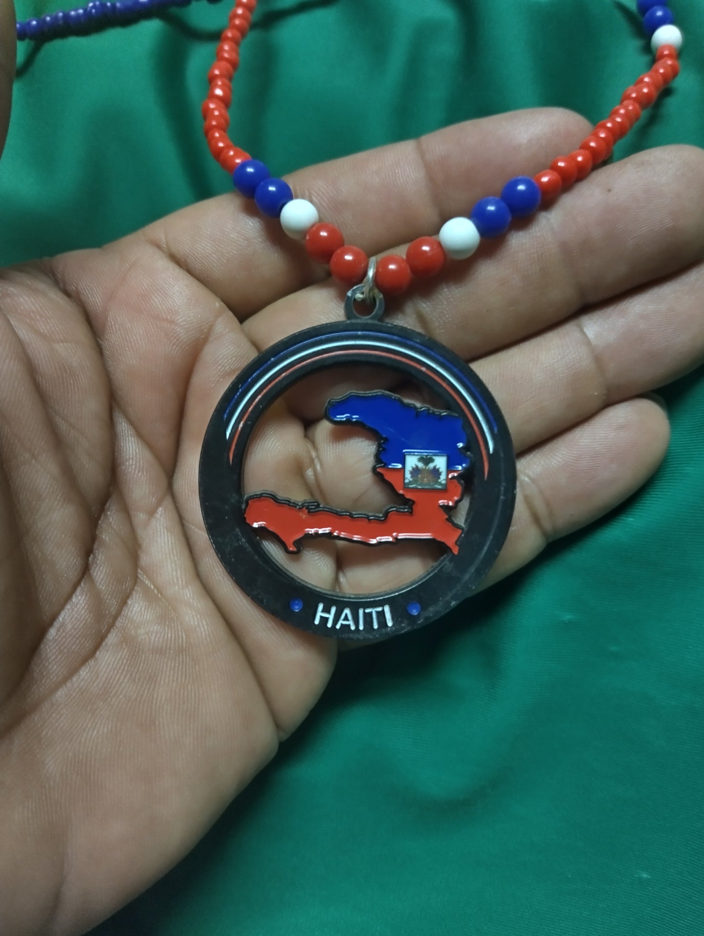 Caribbean Flag Metal Map Necklaces - Bahamas - Haiti - St Vincent - Guyana - Trinidad - Antigua - ST Kitts - Panama - Dominica - Virgin Island - Jamaica