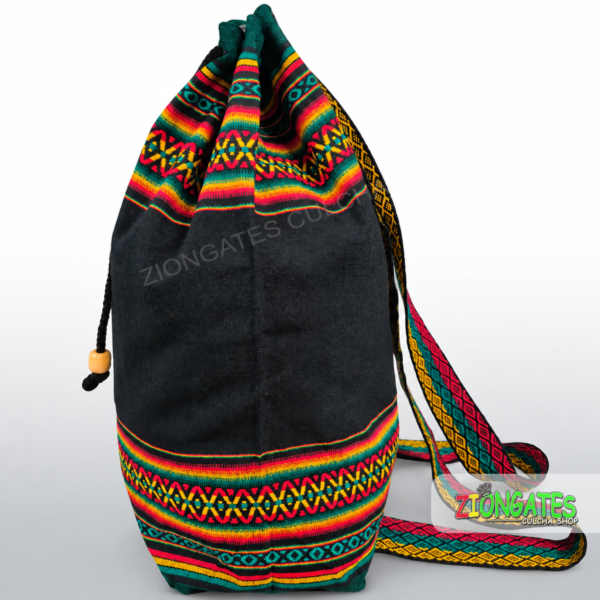 Haile Selassie I Rasta Backpack – Ethiopian Drawstring Bag