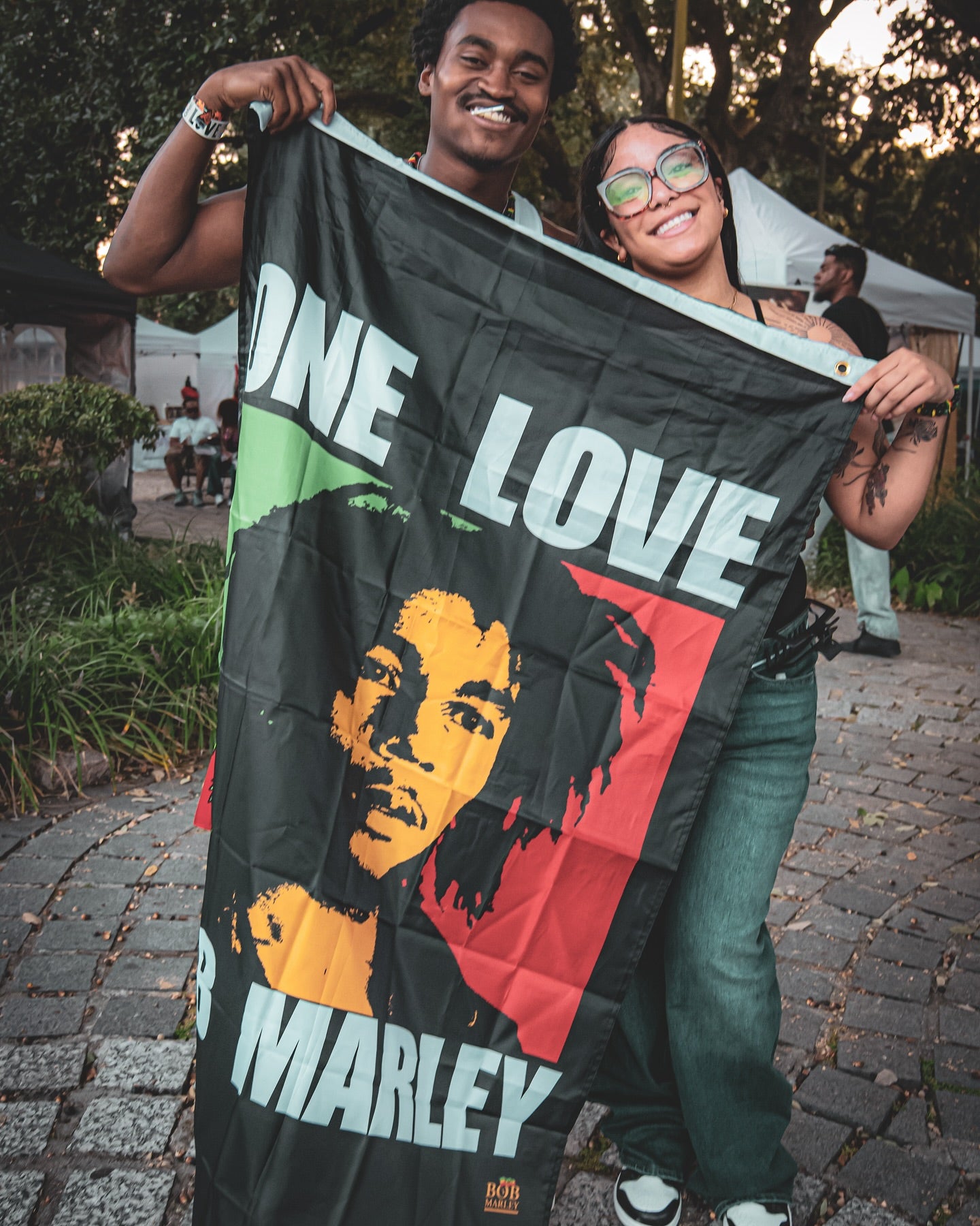 Large 3x5 Bob Marley One Love Flag - Tapestry