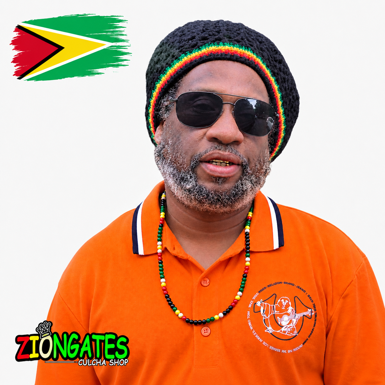 Caribbean Flag Beaded Necklace – Cuba, Dominica, Grenada, Guyana