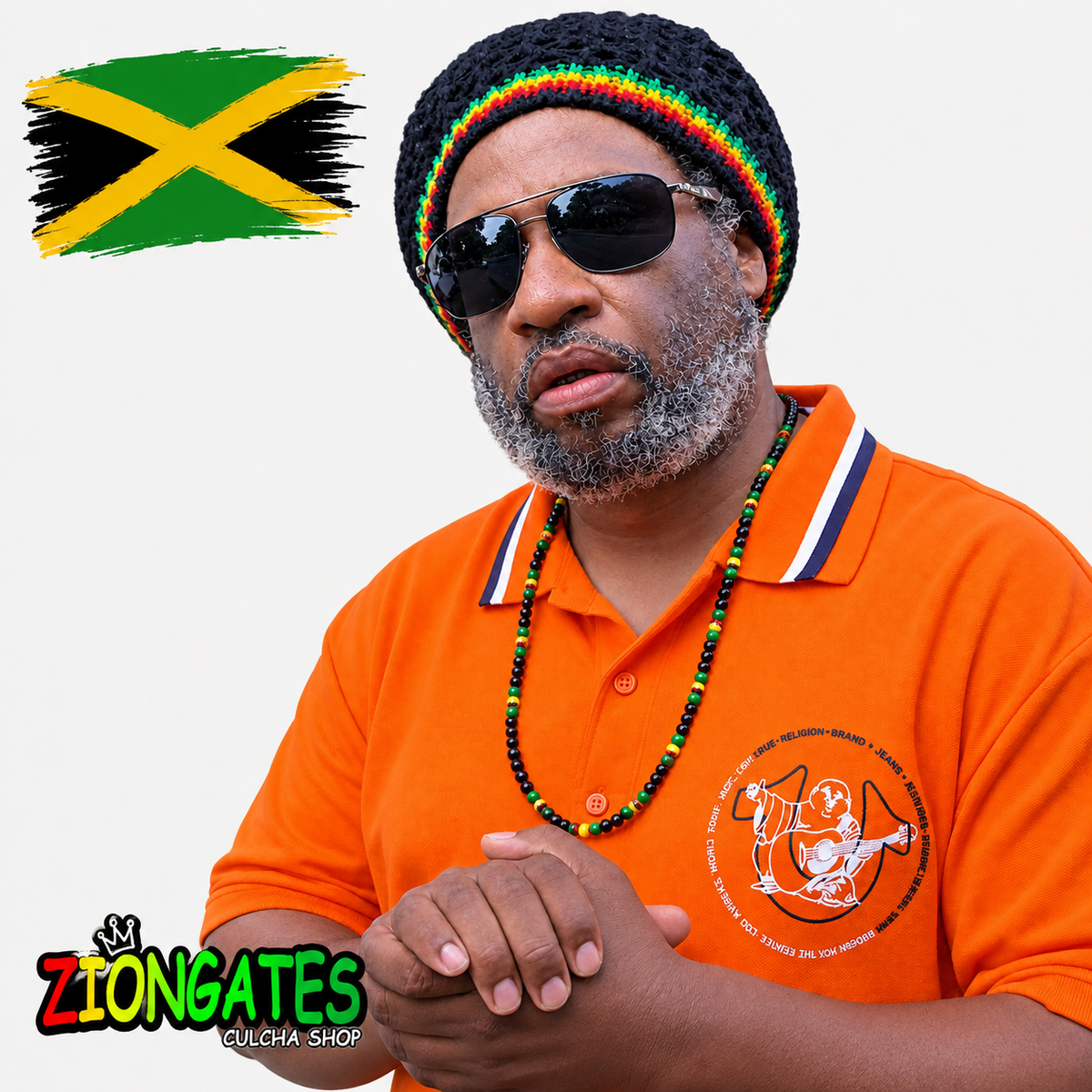 Caribbean Flag Beaded Necklace – Trinidad, Jamaica & U.S. Virgin Islands