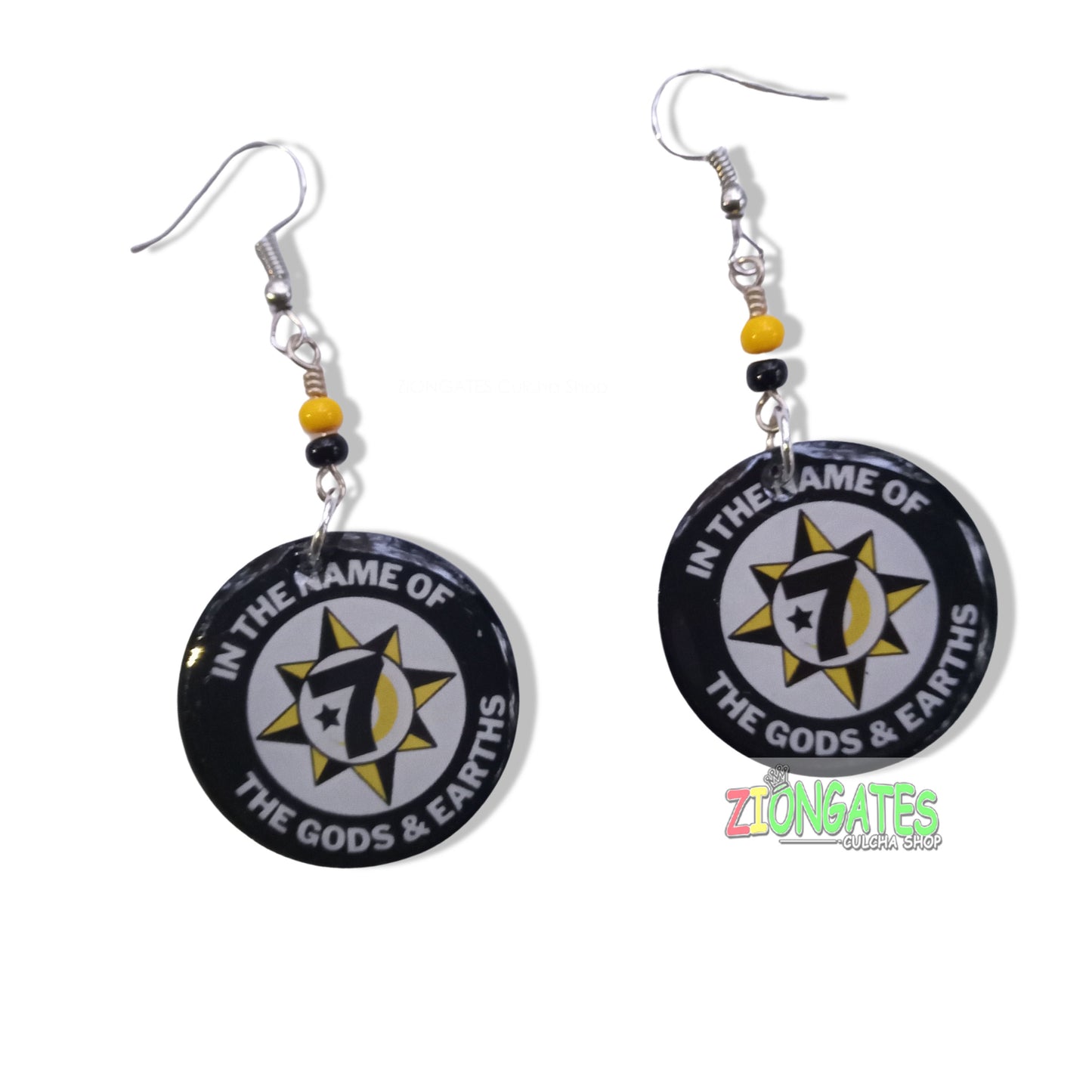 Nation of Gods and Earths Universal Flag Earrings - Five Percenters - NGE