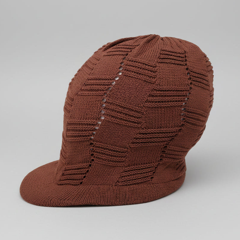 RH057-5 Large Brown Rastafarian Crown AKA Rasta hats tams dread locks cap