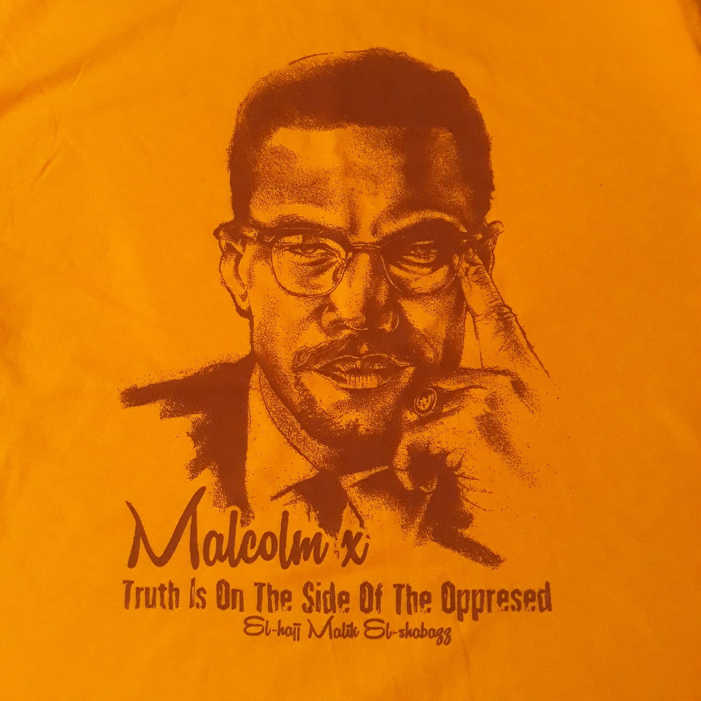 Men's Malcolm X Truth Tee Shirt - Yellow