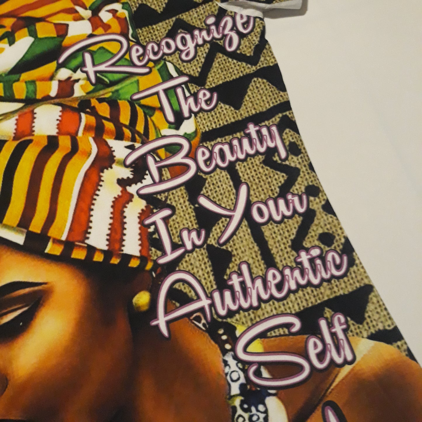 Women's Sublimation Shirt - Black Kente Queen