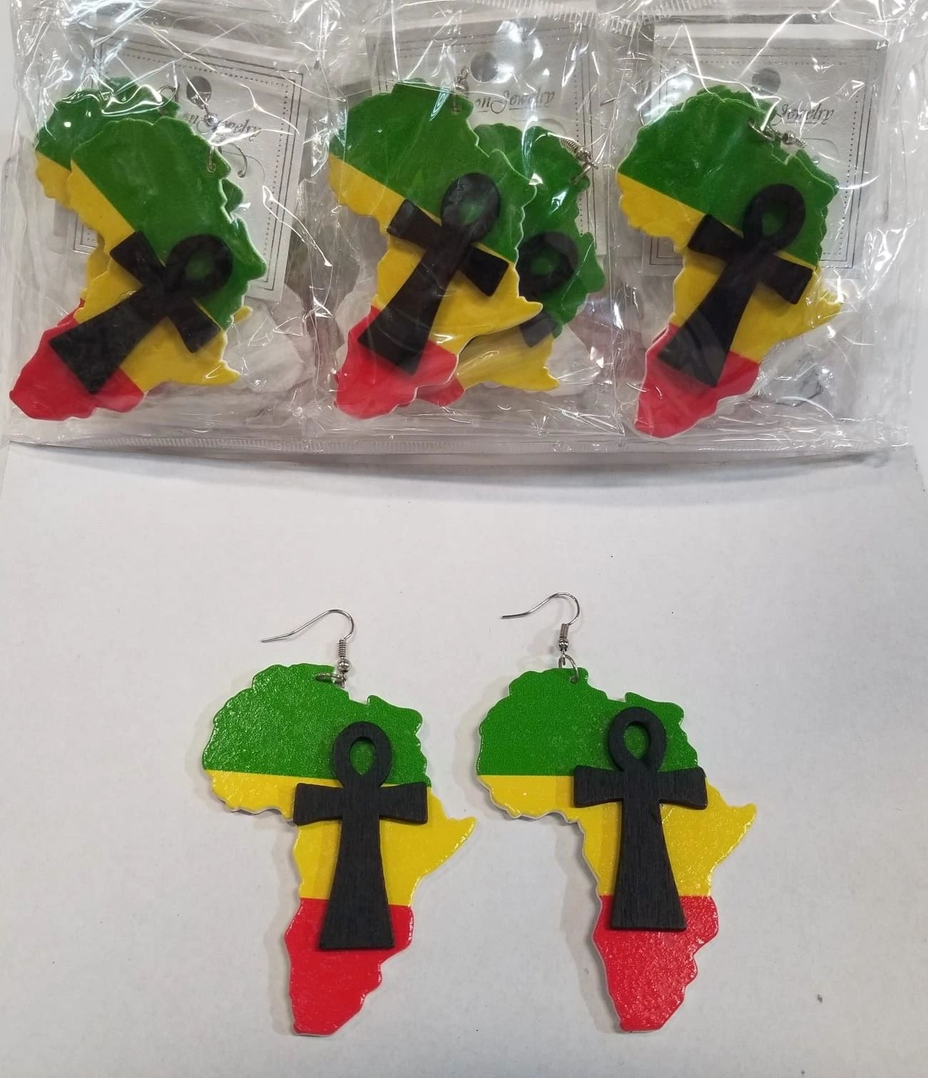 AFRICA wooden earrings