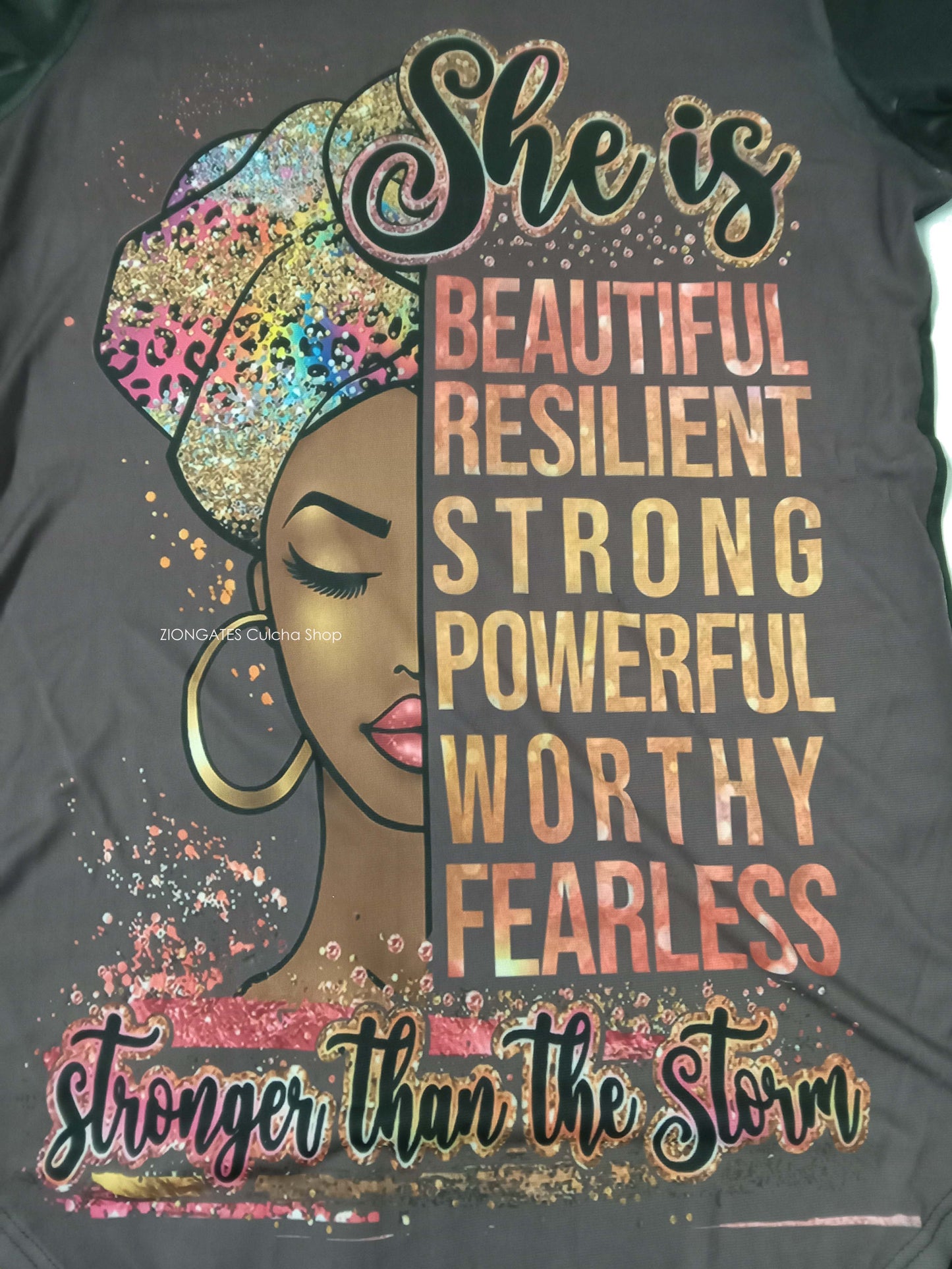 WOMENS SHE Is Beautiful - Stretch SHIRT - Brown