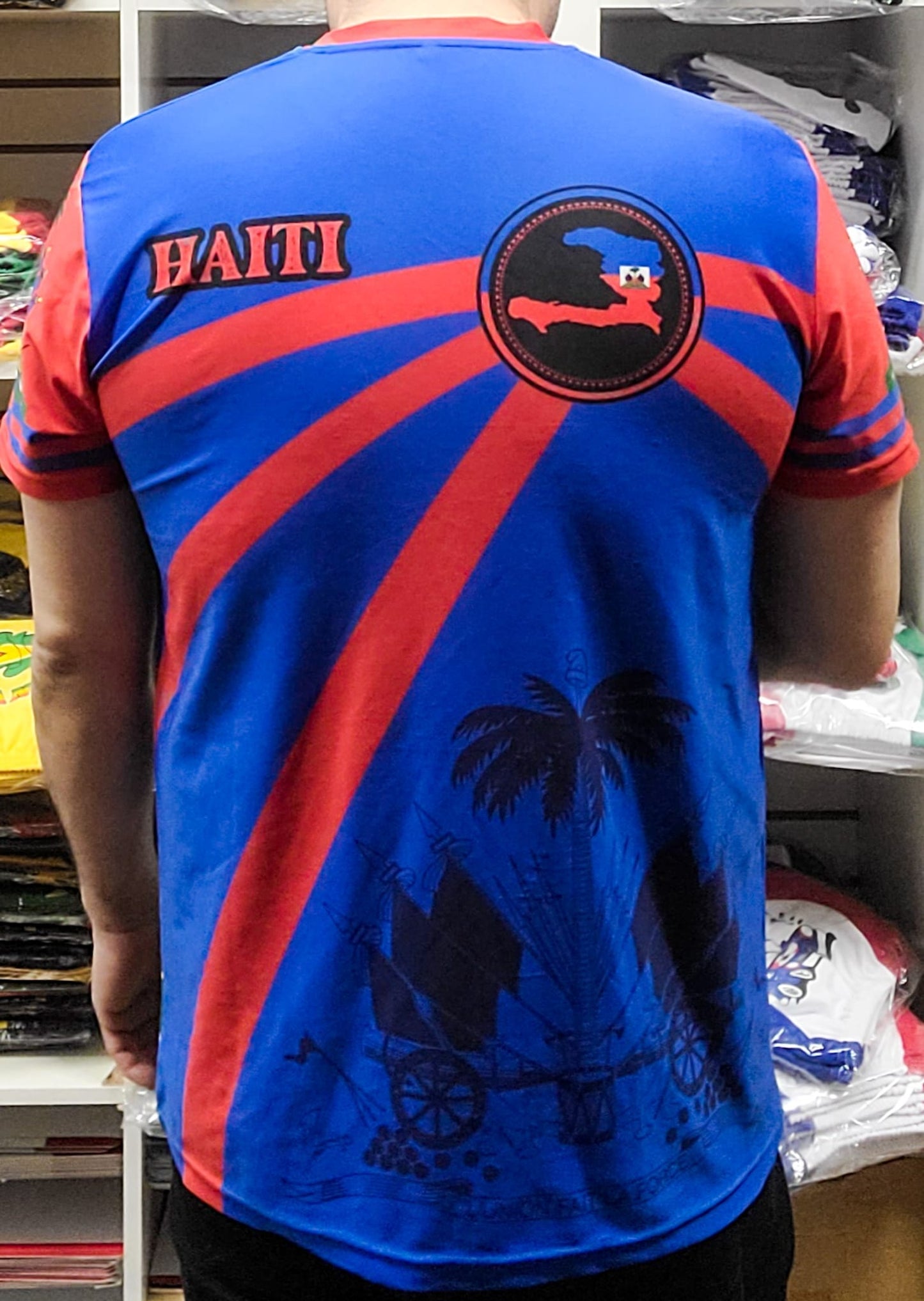 Haiti Jersey - Caribbean Flag Shirts - Carnival - j'ouvert