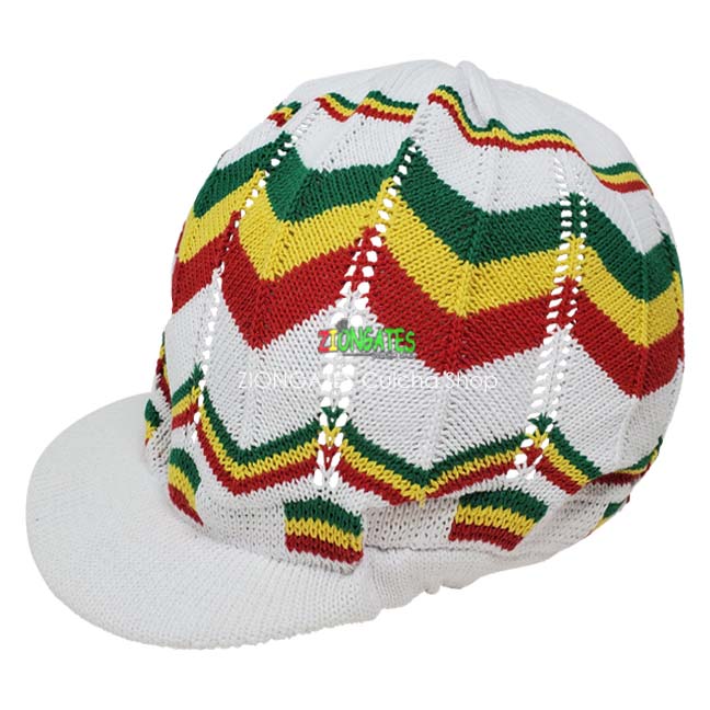 Large Rastafarian Crowns - White - Black - Beige - Red Yellow Green - RH043