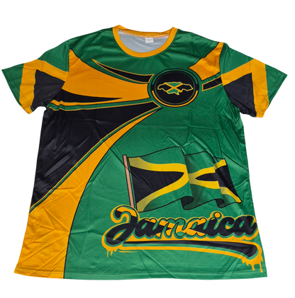 JAMAICA Jersey - Caribbean Flag Shirts - Carnival - j'ouvert