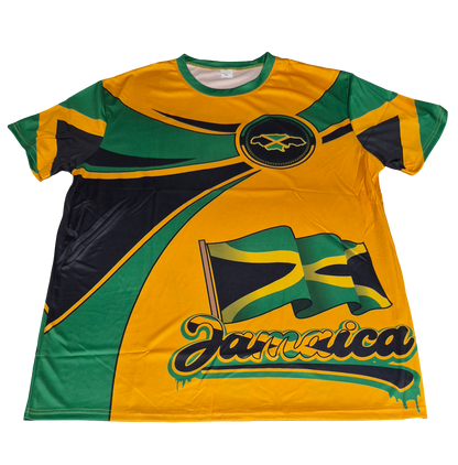 JAMAICA Jersey - Caribbean Flag Shirts - Carnival - j'ouvert