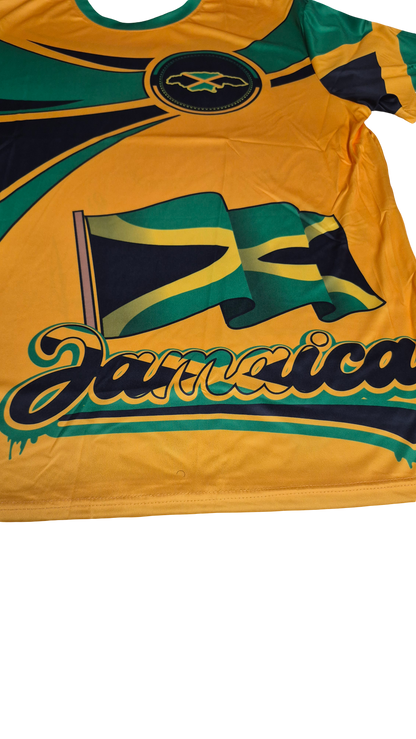 JAMAICA Jersey - Caribbean Flag Shirts - Carnival - j'ouvert