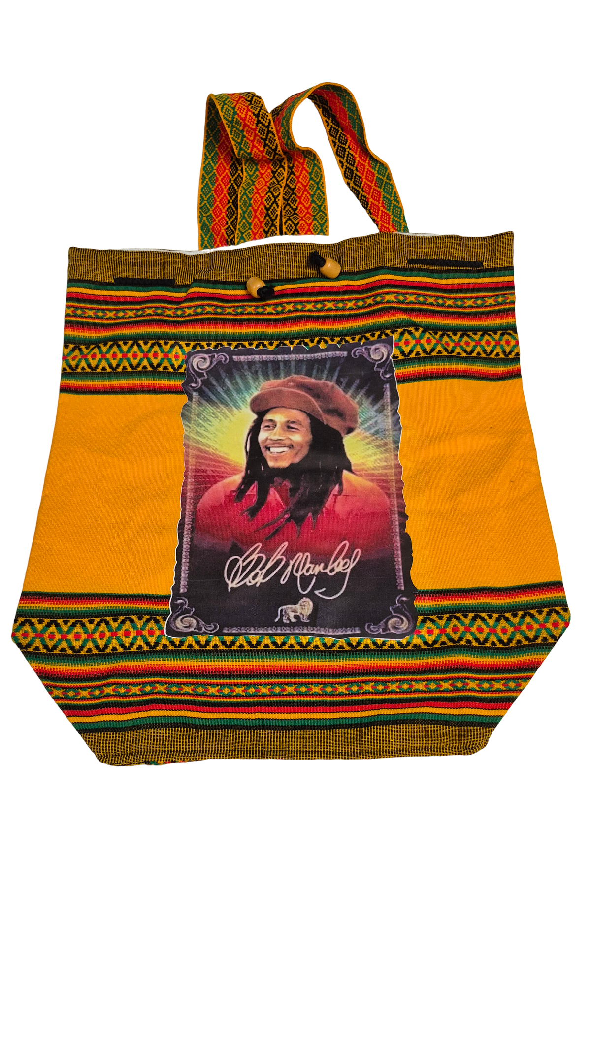 Bob Marley Rasta Backpack – Drawstring Bag | Made in Peru
