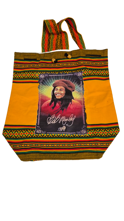 Bob Marley Rasta Backpack – Drawstring Bag | Made in Peru