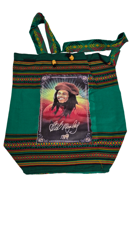 Bob Marley Rasta Backpack – Drawstring Bag | Made in Peru