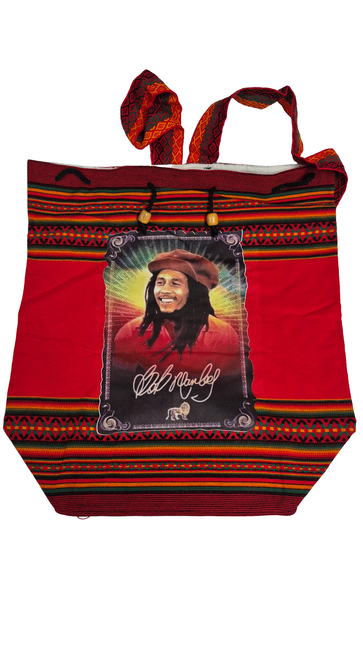 Bob Marley Rasta Backpack – Drawstring Bag | Made in Peru