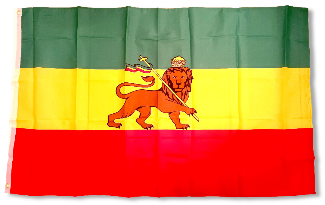Large 3x5 Ethiopia - Rasta - Lion of Judah Flag