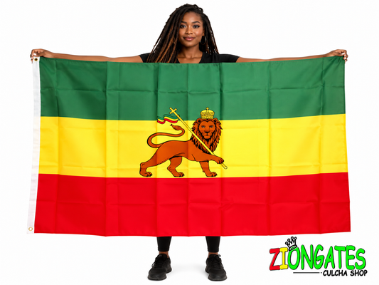 Large 3x5 Ethiopia - Rasta - Lion of Judah Flag