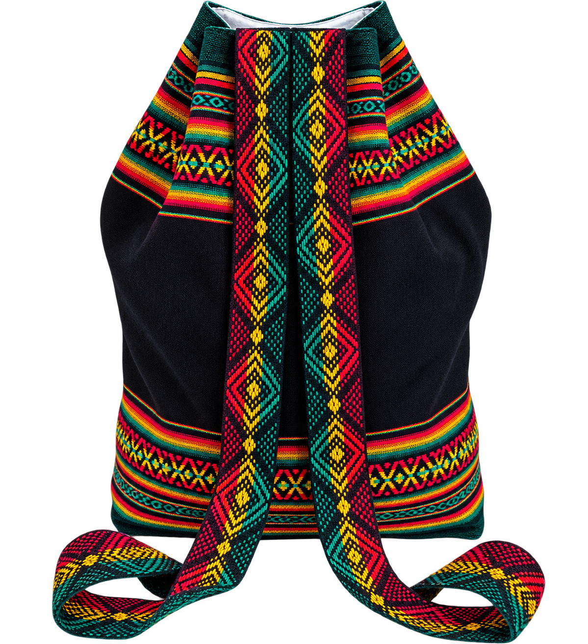 Bob Marley One Love Drawstring Backpack, Rasta Reggae Festival Bag
