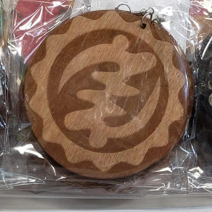GYE NYAME wooden earrings