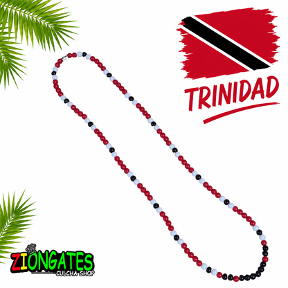 Caribbean Flag Beaded Necklace – Trinidad, Jamaica & U.S. Virgin Islands