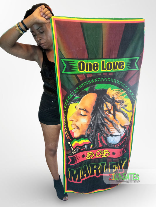 Large Bob Marley One Love Beach Towel