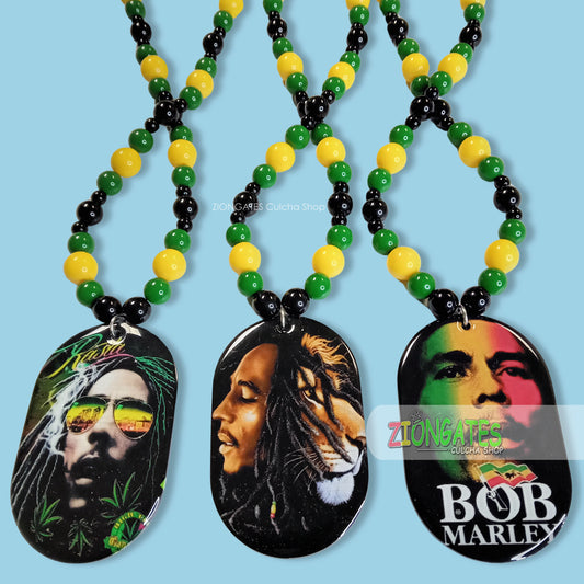 Bob Marley Beaded Necklaces - JAMAICA