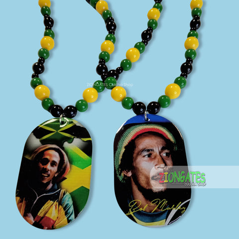 Bob Marley Beaded Necklaces - JAMAICA