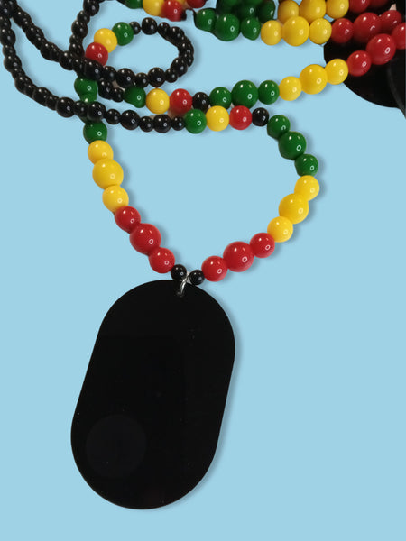 Bob Marley Beaded Necklaces - Rasta