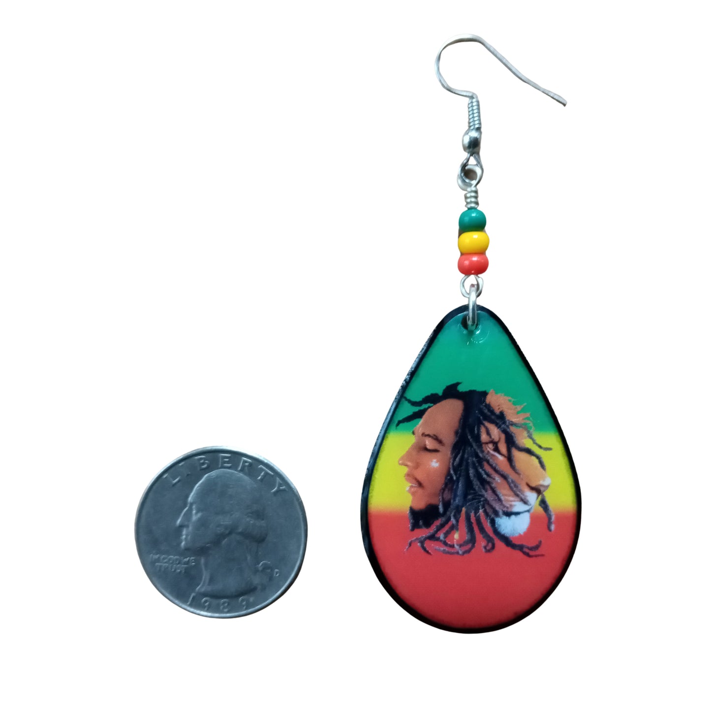 bOB mARLEY Earrings - RASTA