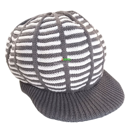 RH039-8GW Small Grey White Rasta Dreadlocks cap