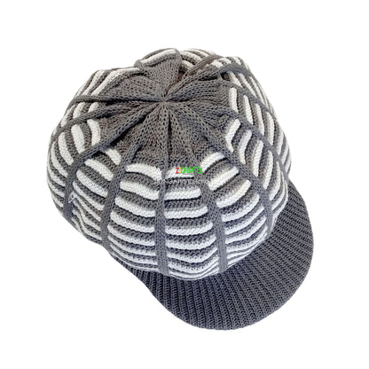 RH039-8GW Small Grey White Rasta Dreadlocks cap