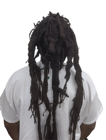 Medium White Rastafarian Crown AKA rasta hats tams dread locks cap RH059-2RYG