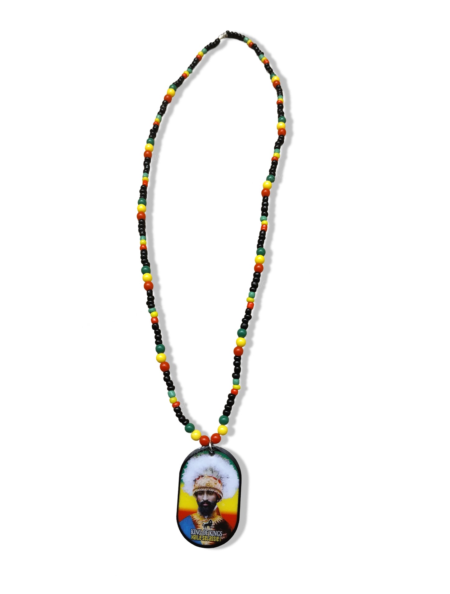 Haile Selassie Beaded Necklaces - Rasta Chain