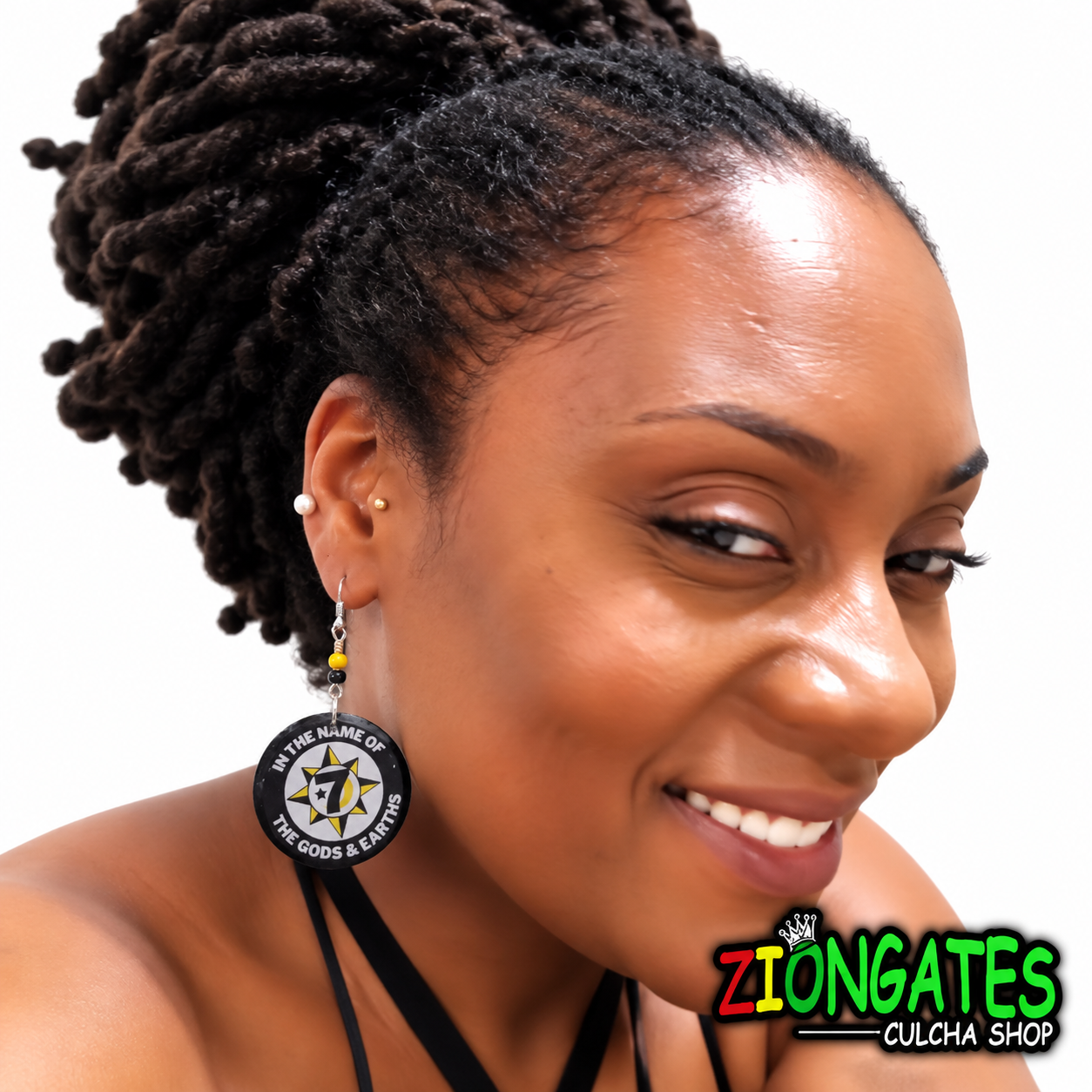 Nation of Gods and Earths Universal Flag Earrings - Five Percenters - NGE