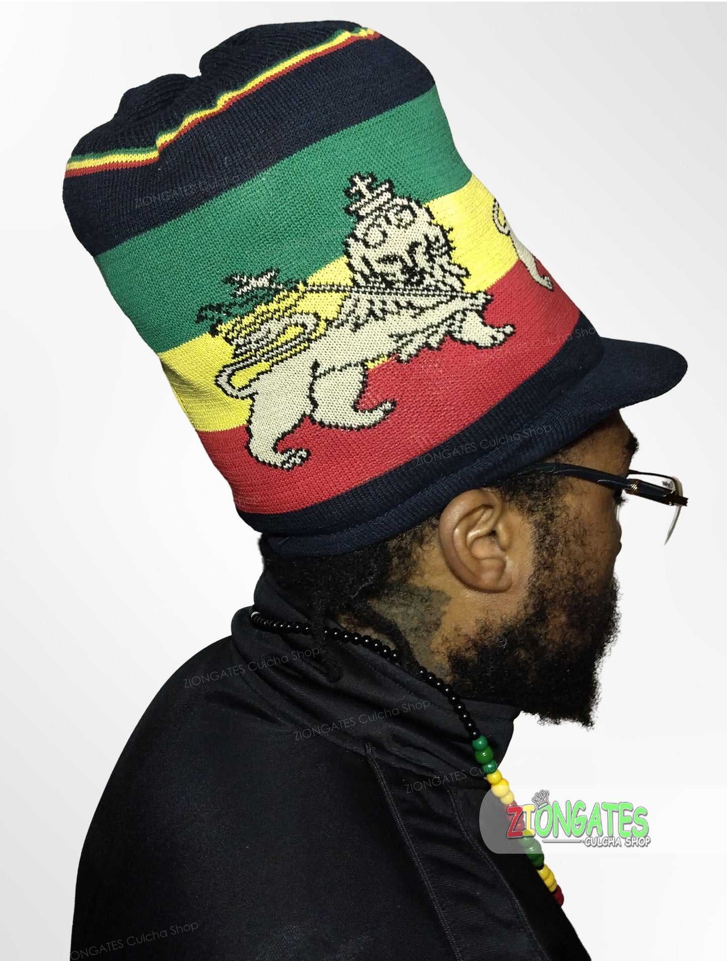 Medium Lion Of Judah Rastafarian Crown AKA Rasta hats tams dread locks cap