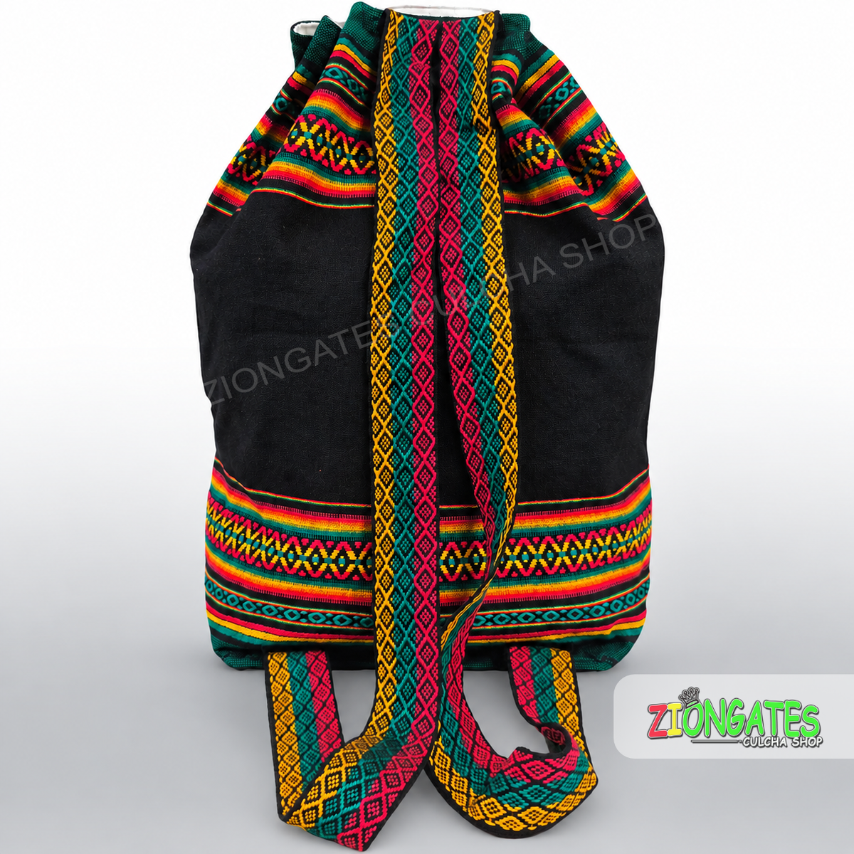Haile Selassie I Rasta Backpack – Ethiopian Drawstring Bag