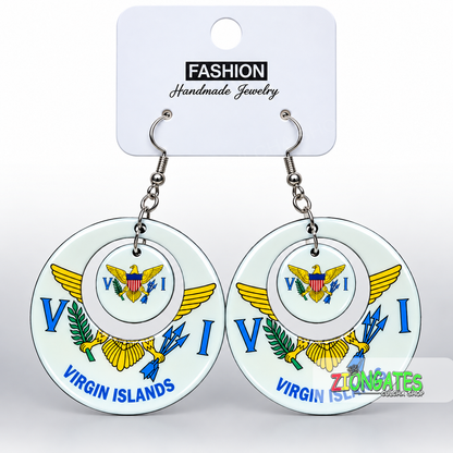 2-Inch Virgin Islands Earrings