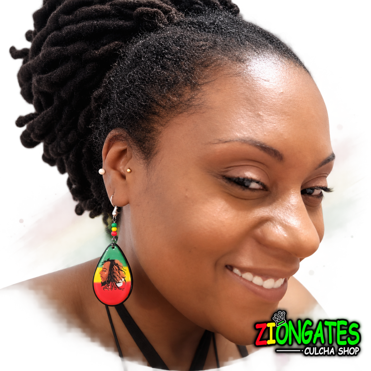 bOB mARLEY Earrings - RASTA