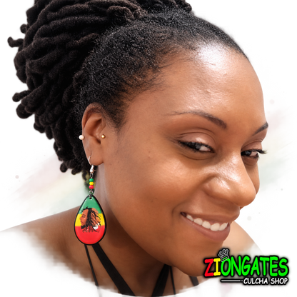 bOB mARLEY Earrings - RASTA
