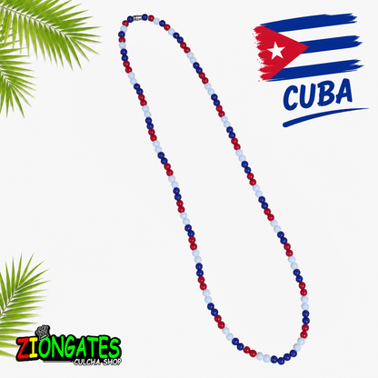 Caribbean Flag Beaded Necklace – Cuba, Dominica, Grenada, Guyana