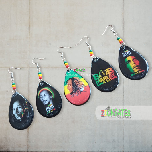 bOB mARLEY Earrings - RASTA