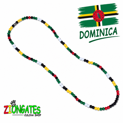 Caribbean Flag Beaded Necklace – Cuba, Dominica, Grenada, Guyana