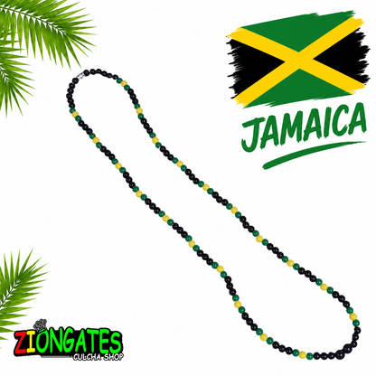 Caribbean Flag Beaded Necklace – Trinidad, Jamaica & U.S. Virgin Islands