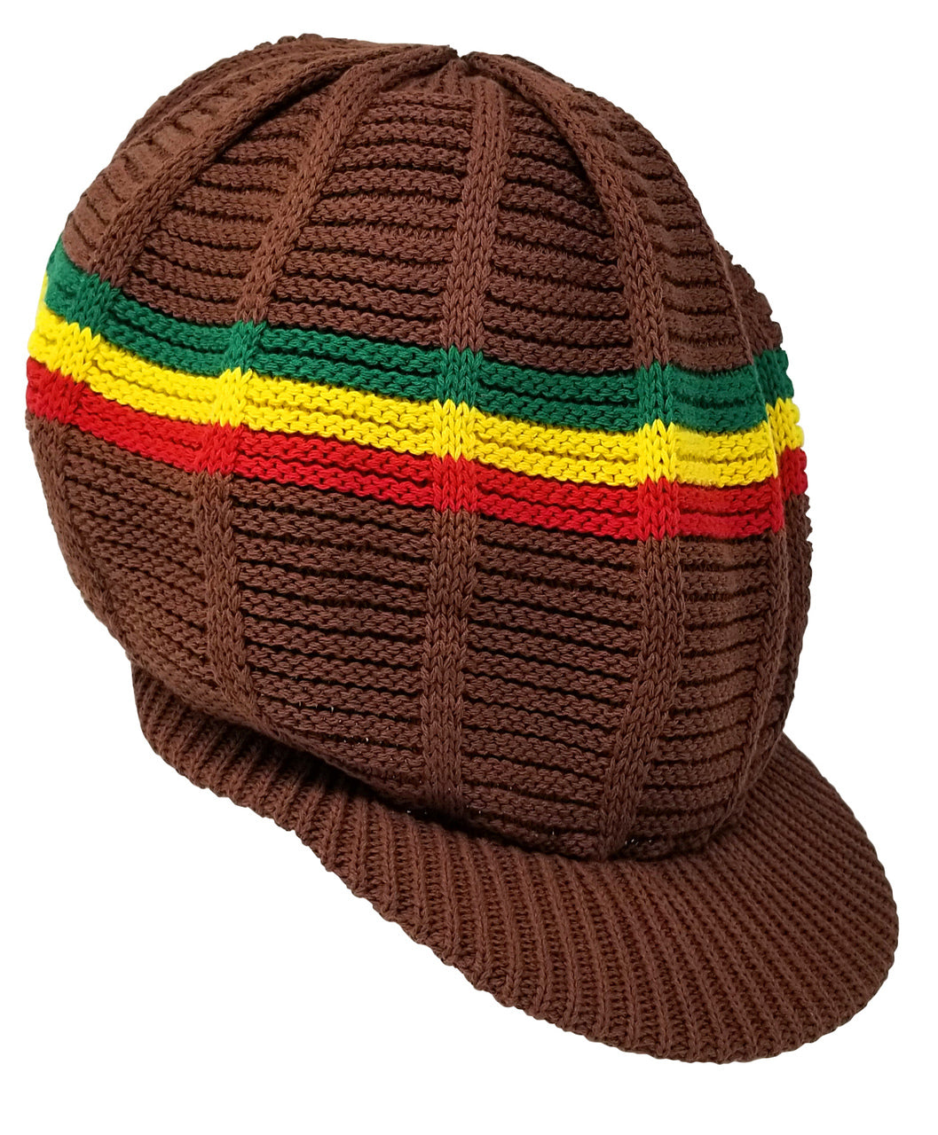 RH039 Medium Dreadlock Rastaman Hats - Black - Beige - Red Yellow Green - White - Brown