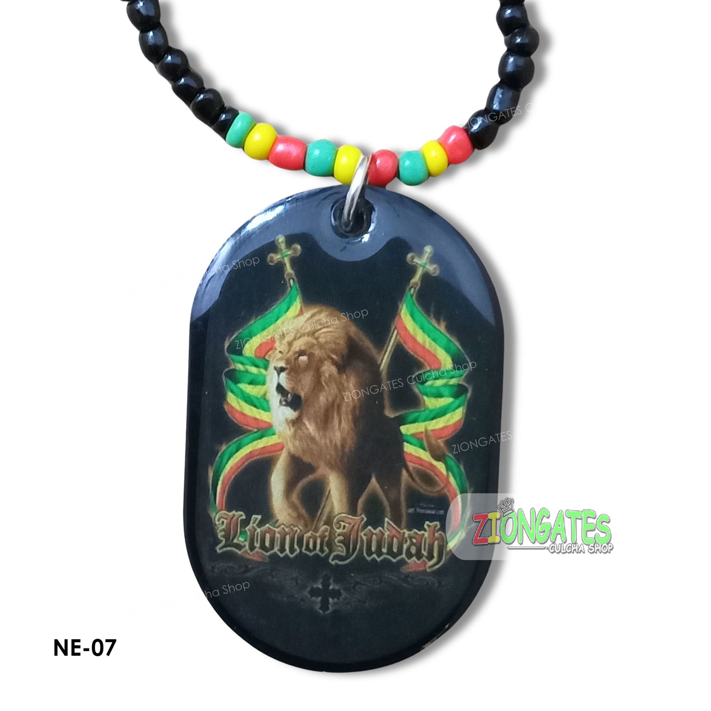 Haile Selassie and Lion of Judah Beaded Necklaces - Rasta