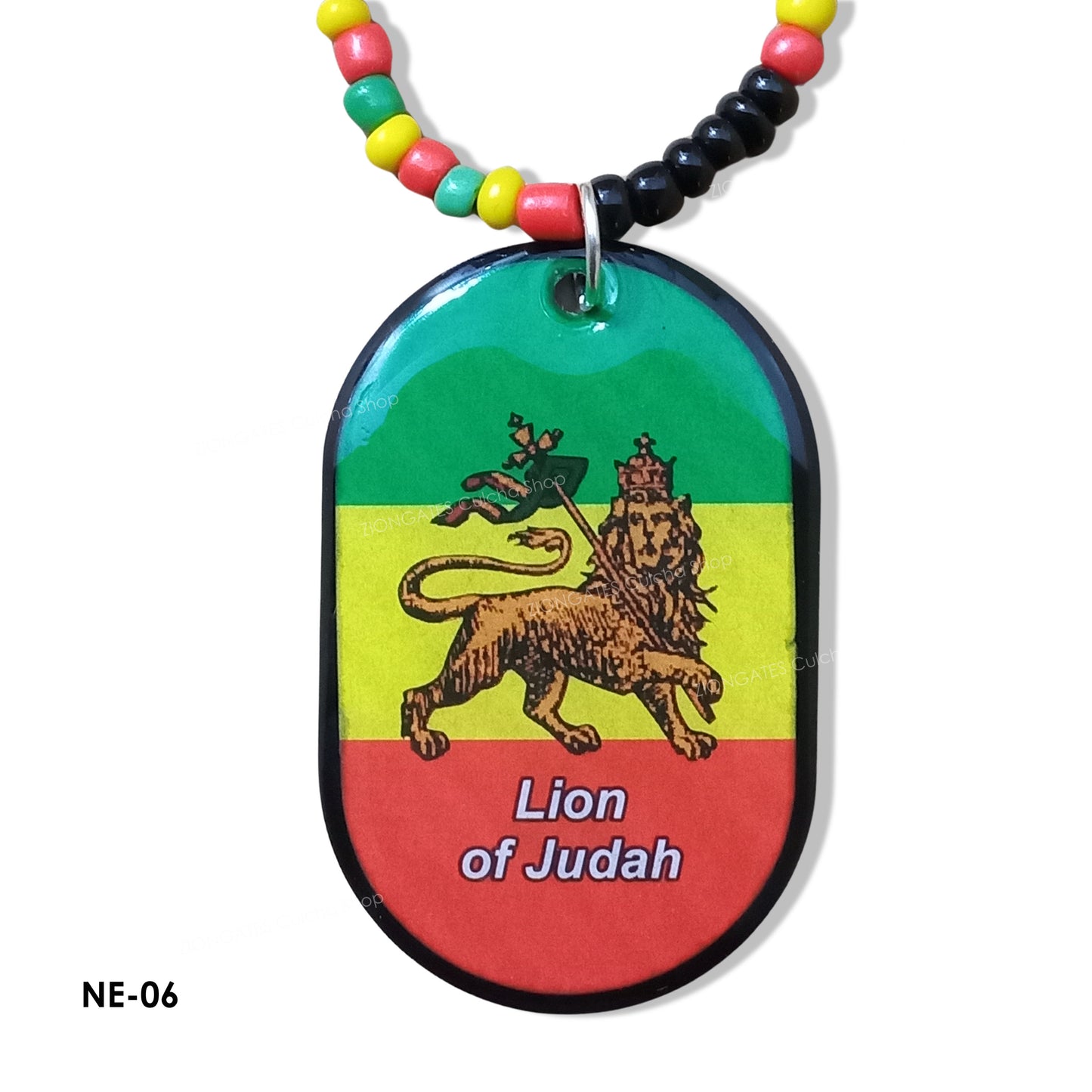 Haile Selassie and Lion of Judah Beaded Necklaces - Rasta