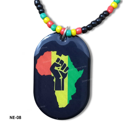 Haile Selassie and Lion of Judah Beaded Necklaces - Rasta