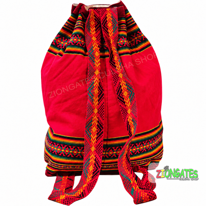 Haile Selassie Rasta Backpack – Ethiopian Drawstring Bag