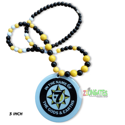 Nation of Gods and Earths Universal Flag Beaded Necklaces - Five Percenters - NGE